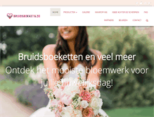 Tablet Screenshot of bruidsboeketenzo.nl